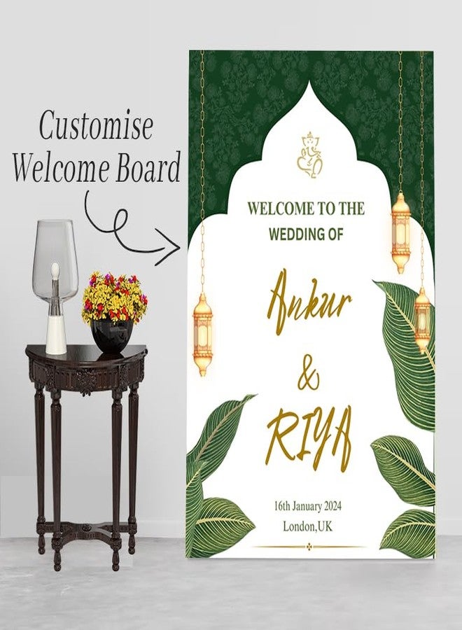 Theme My Party Custom Indian Wedding Ceremony Signage I Customised Indian Wedding Sign Board I Indian Ceremony Welcome Signage for Wedding Decoration - Image 3